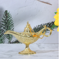 Openwork fairy lamp Aladdin, for aromatherapy in retro style
